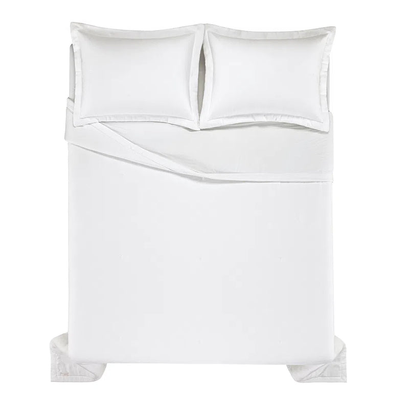 Colcha King Trussardi 2 Porta Travesseiros Piquet 100% Algodão Nicelli Branco